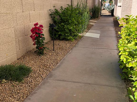Colorful blooms and Low voltage pathway lighting!