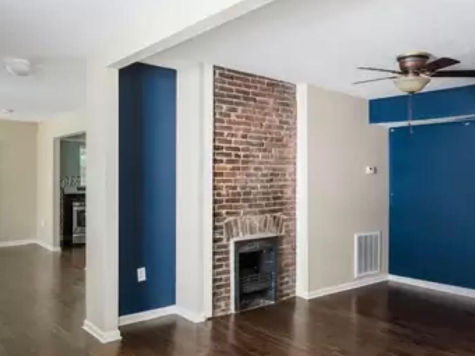 living and dining room on second story