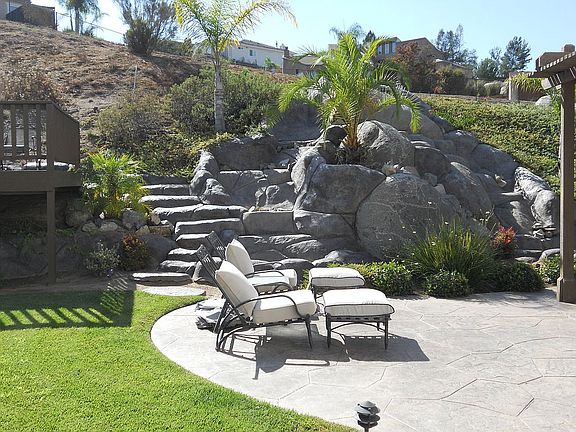 side view of backyard