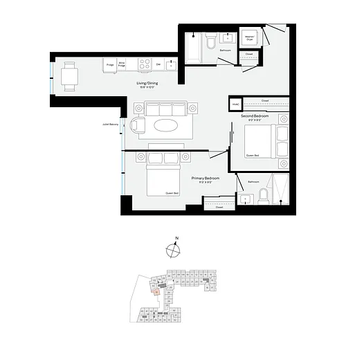 Floor plan W401