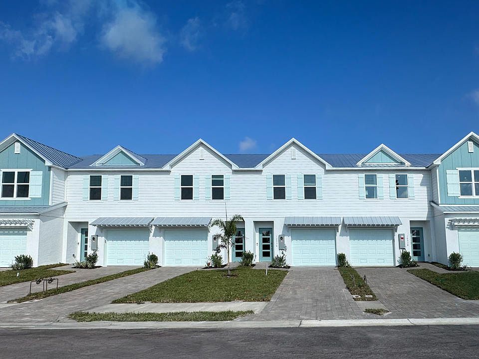 Bright, charming exteriors with metal roofs offer simple, low-maintenance living.