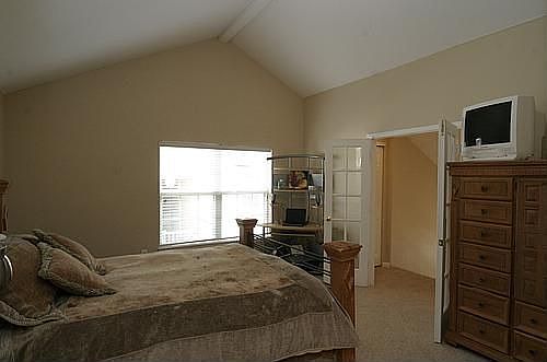 vaulted and spacious master bedroom 