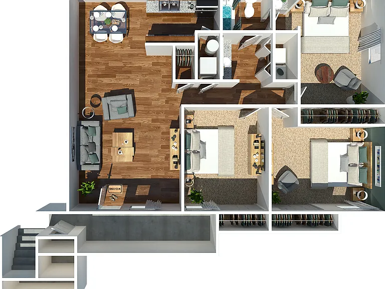 One Bedroom One Bedroom
