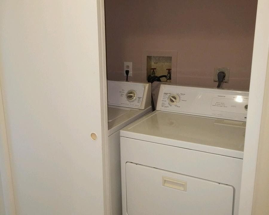 washer and dryer in units