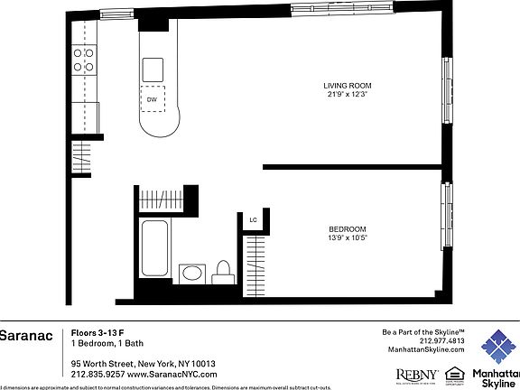 2nd image of 95 Worth St #1206
