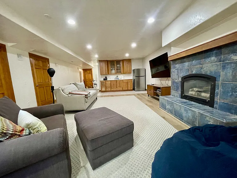 Lower level secondary family room