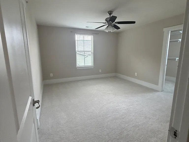Bedroom #1; with it's own walk-in closet and door to the hallway bathroom.