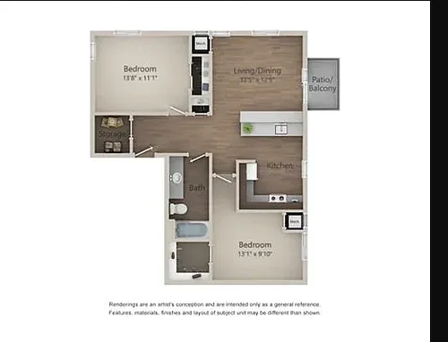 Floor plan 2B