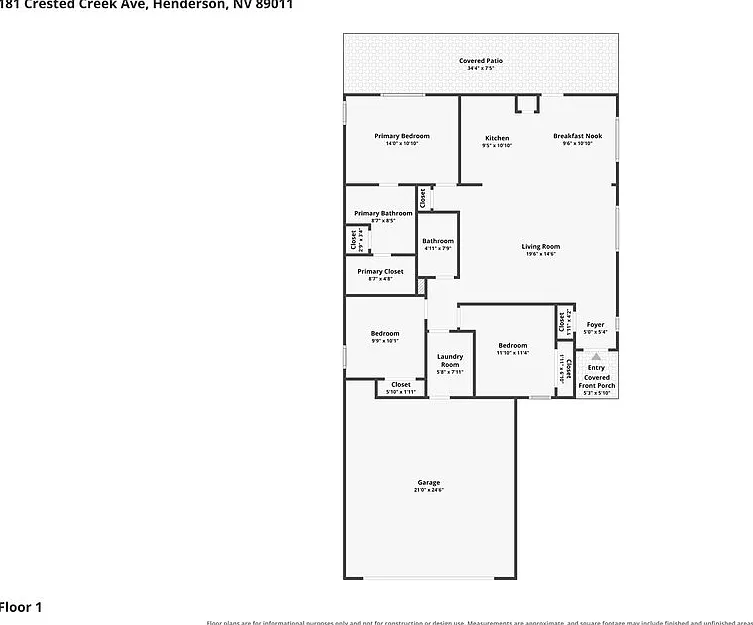 3 bed, 2.0 bath, 1340 sqft, $2,185 — Photo 3