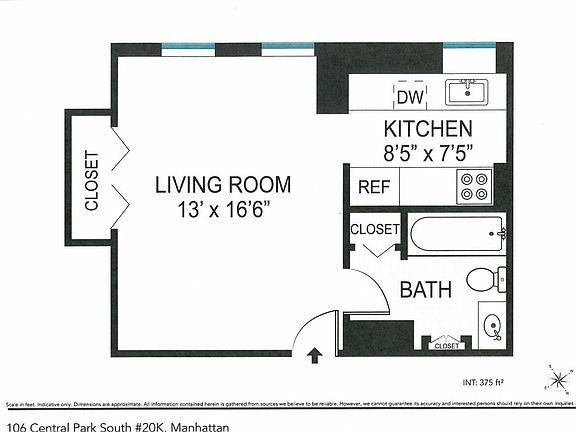 2nd image of 106 Central Park S APT 20K