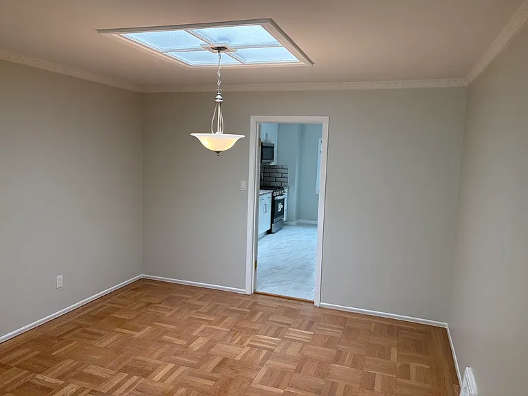 Dining room with skylight