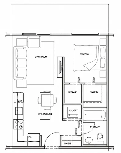 Floor plan Bachelor A