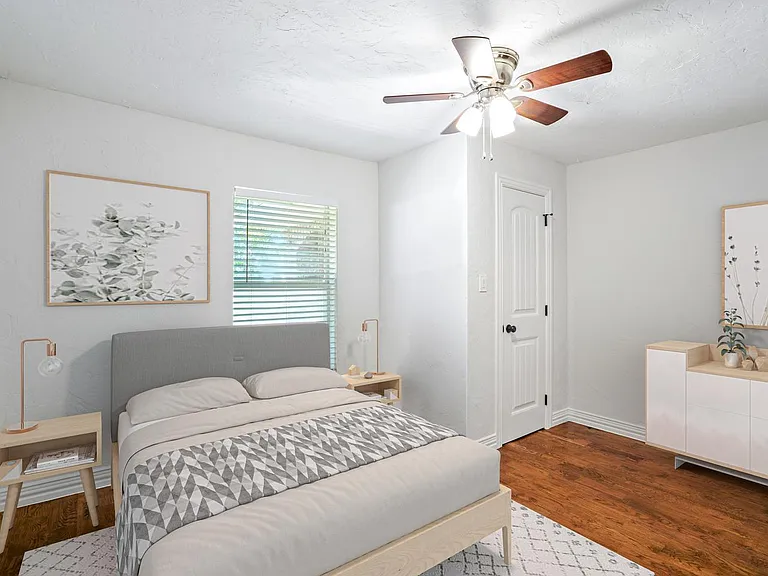 Bedroom 4. This image shows a virtually furnished space. Bedrooms come unfurnished.