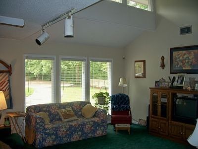Large windows in great room.