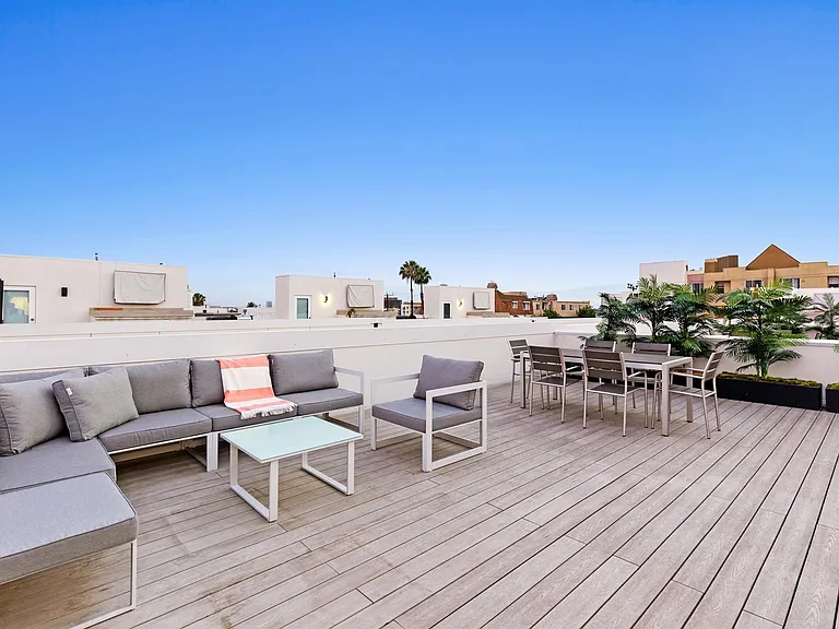 Rooftop views of Hollywood, California.