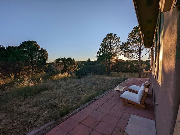 South facing patio and mountain views