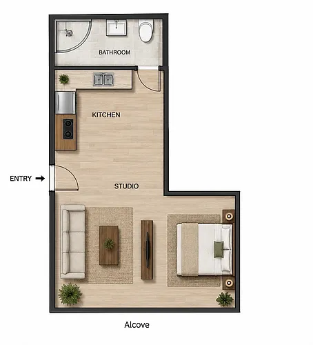 Floor plan The Alcove