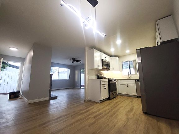 Dining room and kitchen