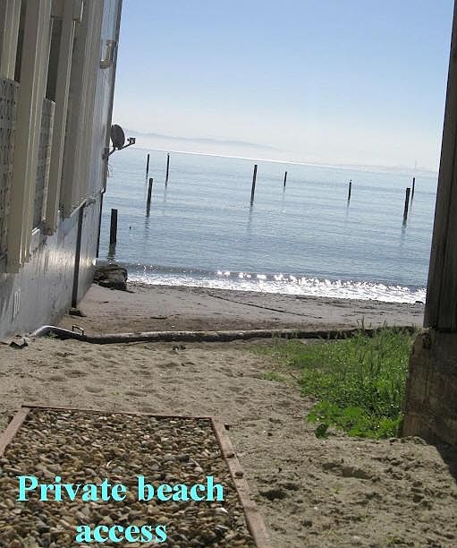 Private entrance to beach near pool to access the beach 