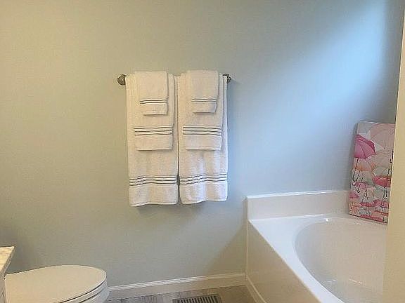 New cork floors master bath