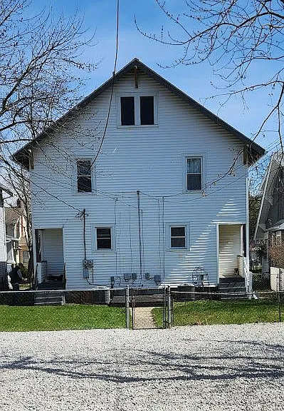 Unit 43 is on your left as you face the back of the house.
