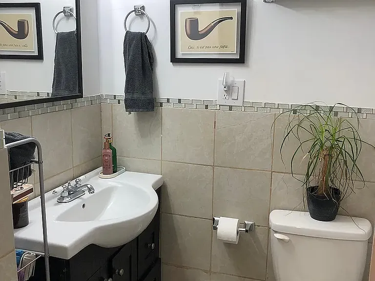 Bathroom off of Living Room (Old Photo)
