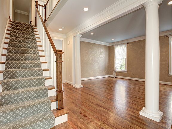 Foyer with Dual Staircase