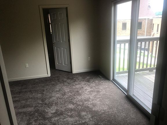 Master Bed and Bath with walk out to deck