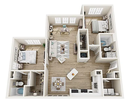 Floor plan The Birchwood w/Sunroom - Brand New Phase II