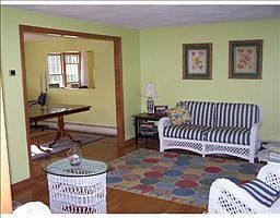 wooden floors throughout dining,living rooms