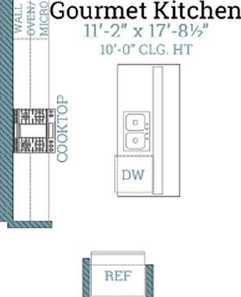 Magnolia - Opt Gourmet Kitchen w Single Wall Oven