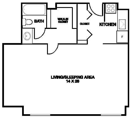 Floor plan Executive Studio | S1E