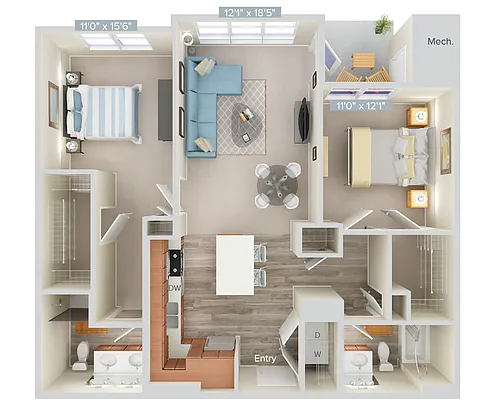 Floor plan B1-1104-ter