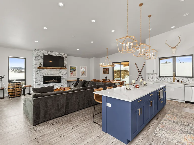 Upper Level - Living Room | Kitchen