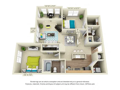 Floor plan The Norman with Sunroom