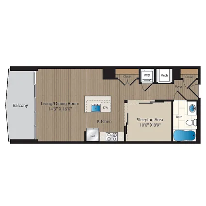 Floor plan Studio-S1