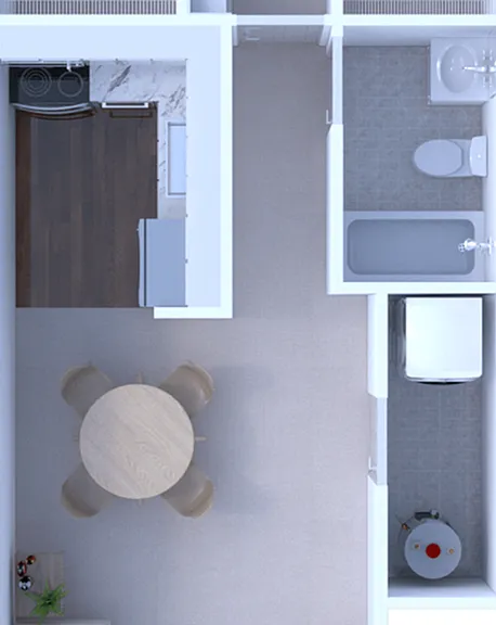 One Bedroom One Bath One Bedroom One Bath