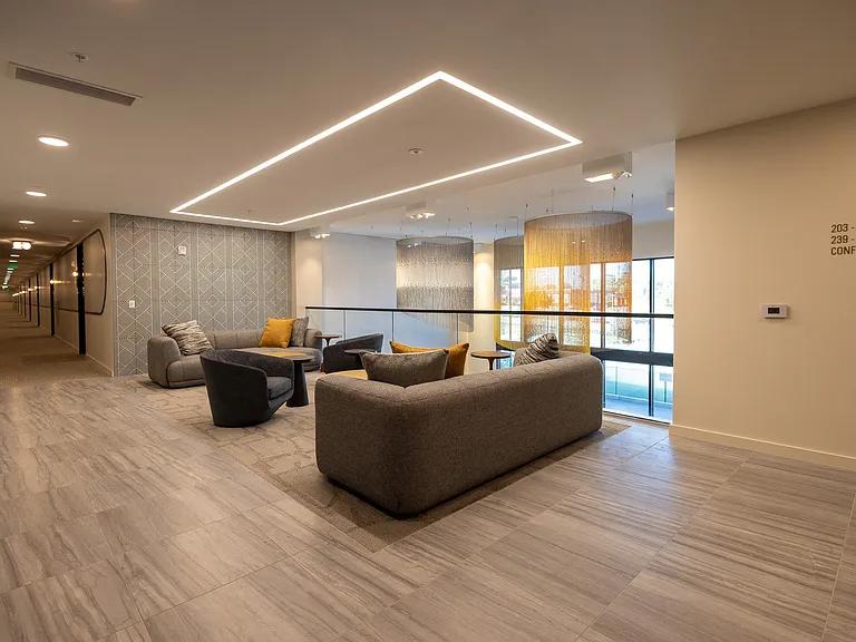 common seating area & hallway