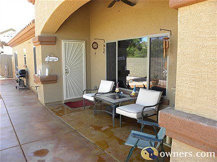 Patio seating area