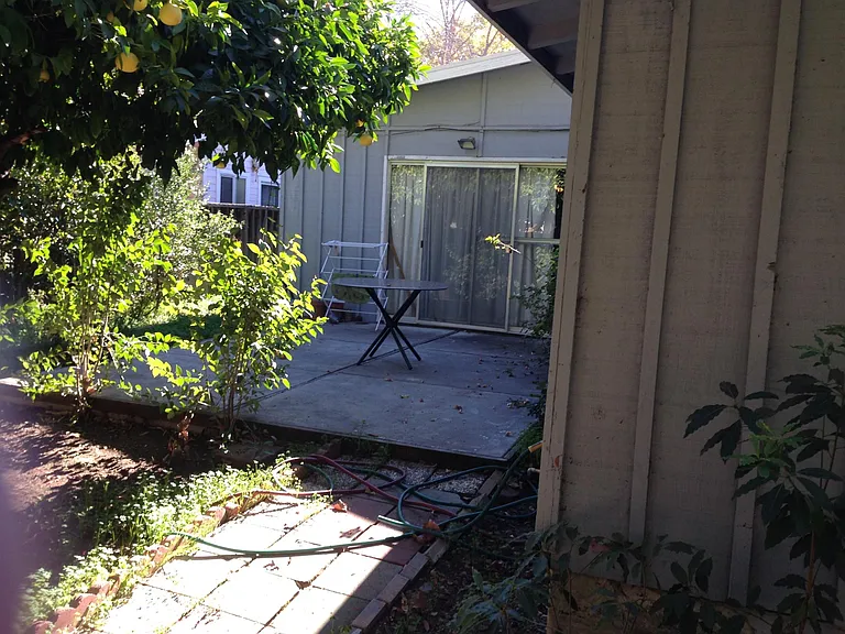 Private backyard with patio area
