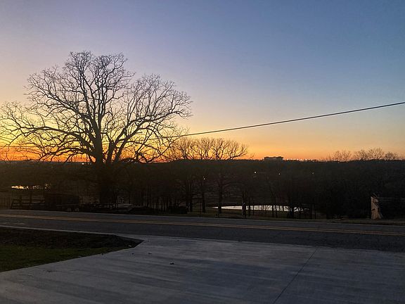 Beautiful sunset view from driveway and side patio
