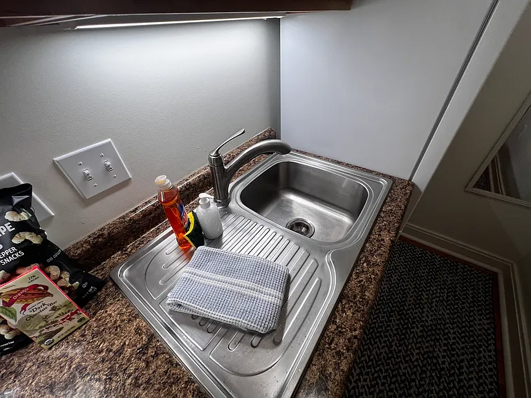 Linens included.