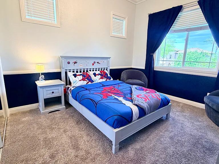 Bedroom 4 with lush views