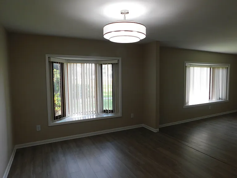 This is the ~11.3' x 12.8' dining area, looking east.