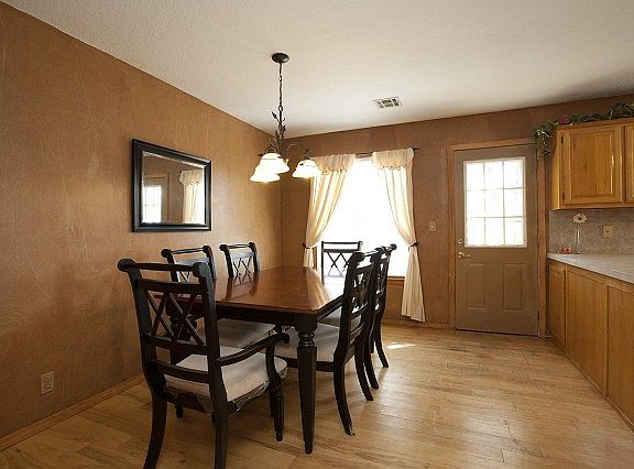 Dining area with more hardwoods