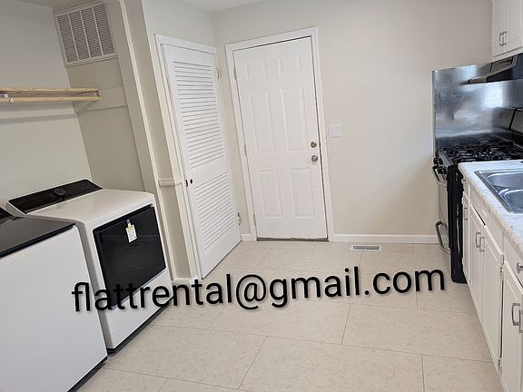 Space for washer/dryer hook-ups in kitchen