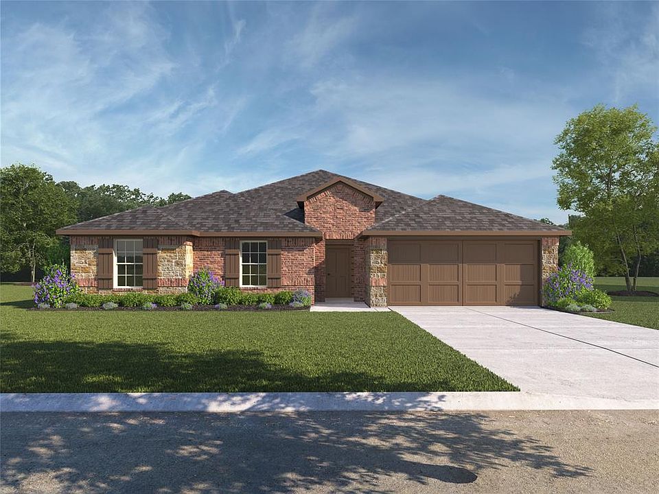 D.R. Horton's Eureka floorplan - Elevation A. All photos shown here may not depict the specified home & features included are for illustration purposes only.