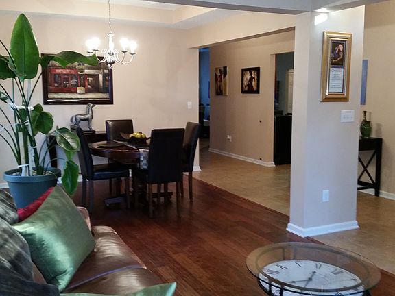 Dining room and living room