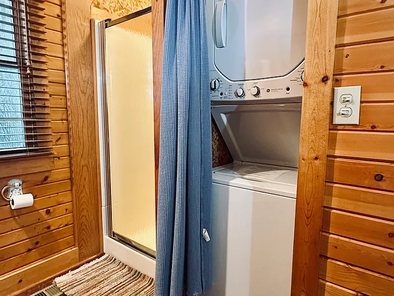 Seconf Bathroom shower , washer and dryer