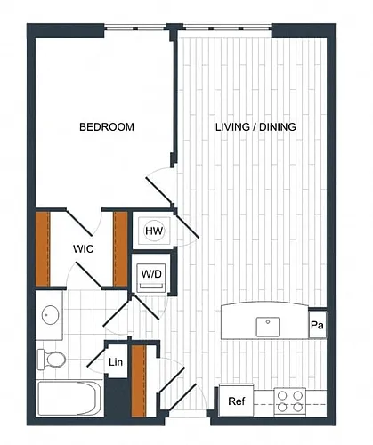 Floor plan 1H